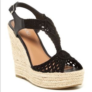 Abound Crocheted Lundy Wedge Sandal